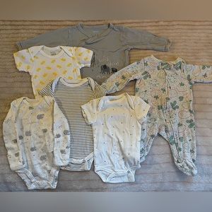 LOT Newborn & 0-3 months Gerber Carter’s Little Me Little Planet Cotton clothing